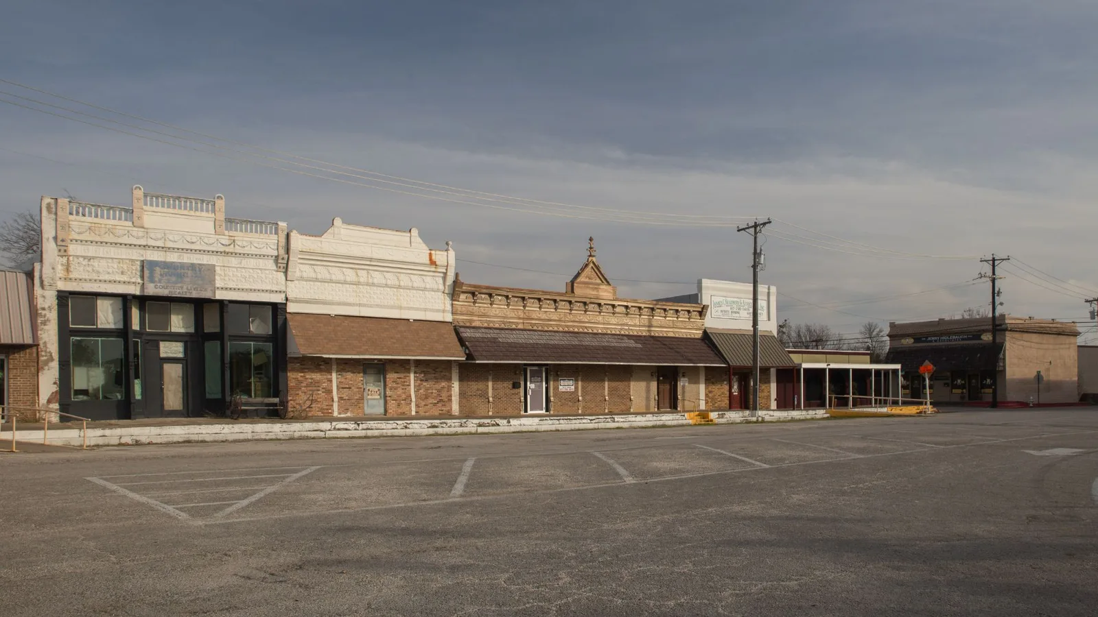 Downtown storefronts in Kennedale, TX